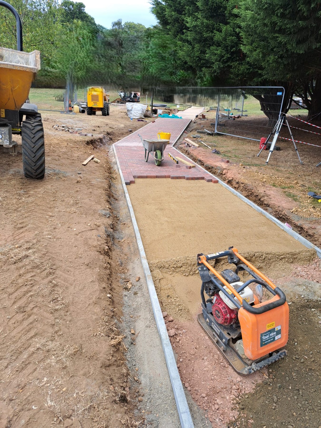Pathways and landscaping